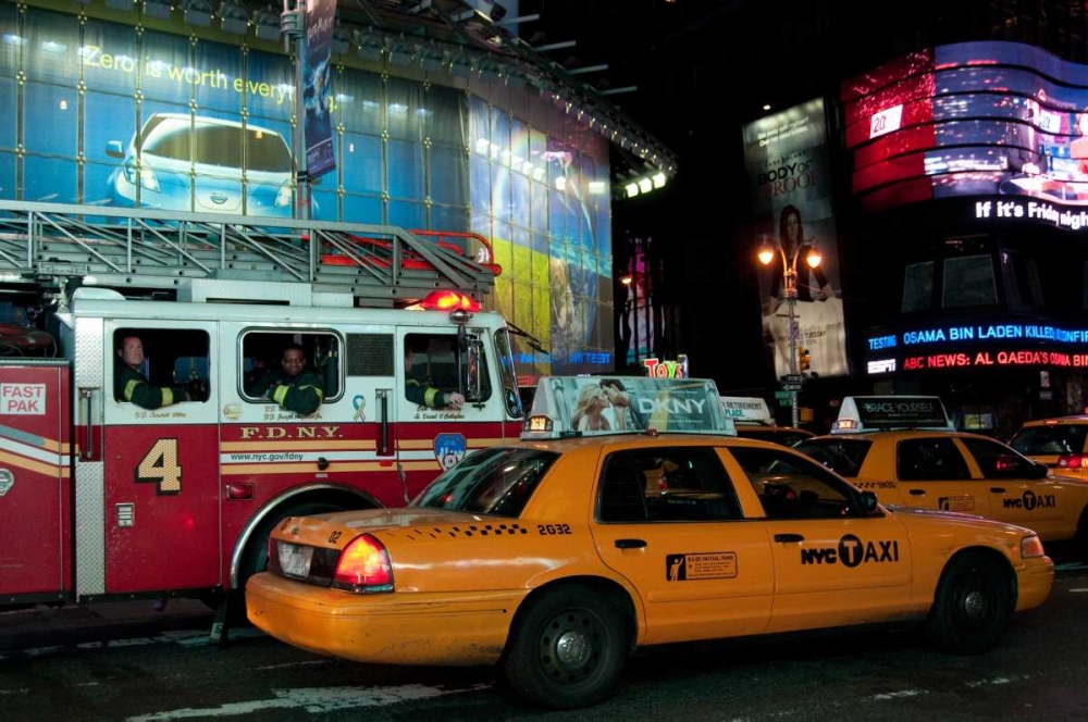 News in Times Square II art print by Erin Berzel for $57.95 CAD