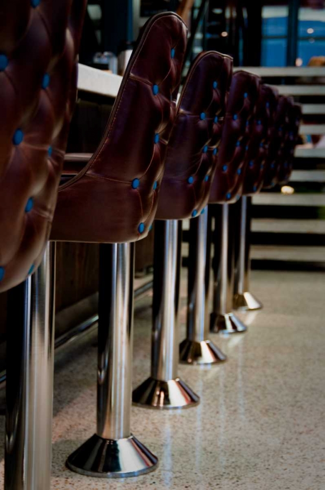 Retro Bar Stools II art print by Erin Berzel for $57.95 CAD