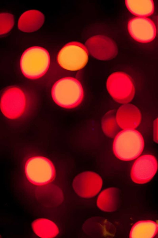 Red Bokeh art print by Erin Berzel for $57.95 CAD