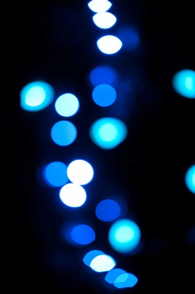 Blue Bokeh I art print by Erin Berzel for $57.95 CAD