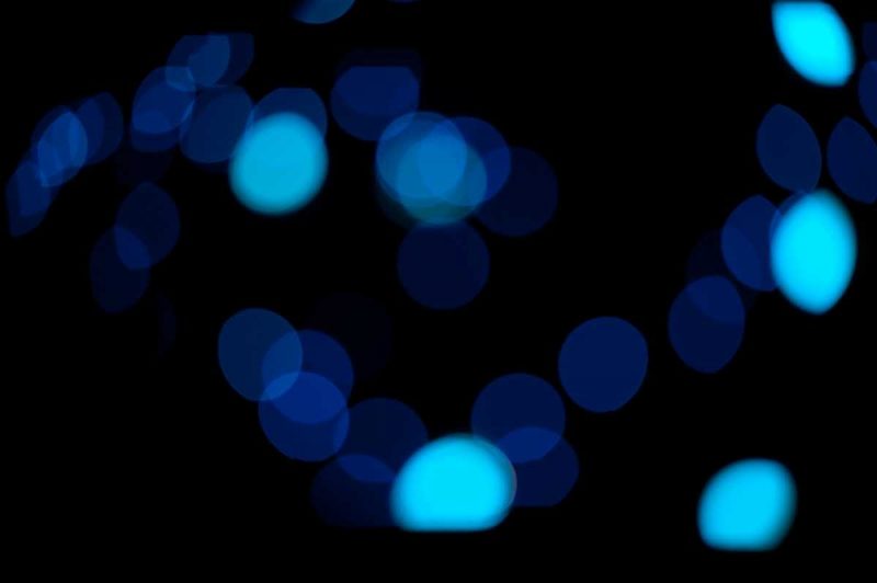 Blue Bokeh II art print by Erin Berzel for $57.95 CAD