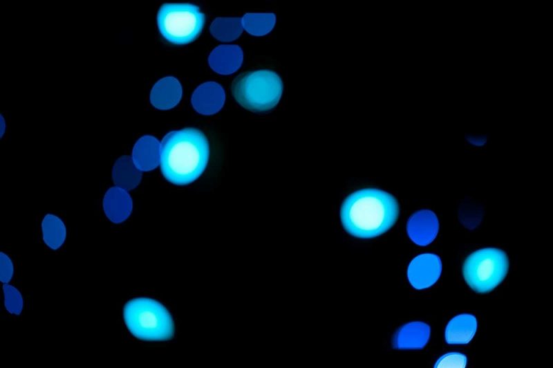 Blue Bokeh III art print by Erin Berzel for $57.95 CAD