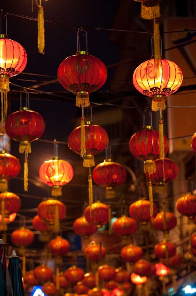 Chinese Lanterns I art print by Erin Berzel for $57.95 CAD