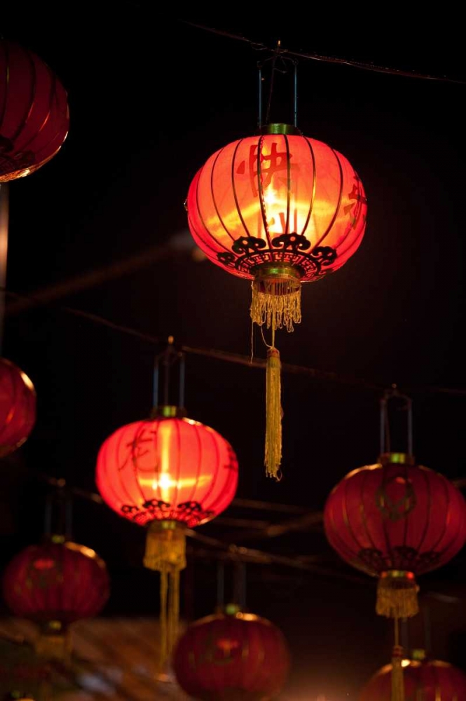 Chinese Lanterns II art print by Erin Berzel for $57.95 CAD