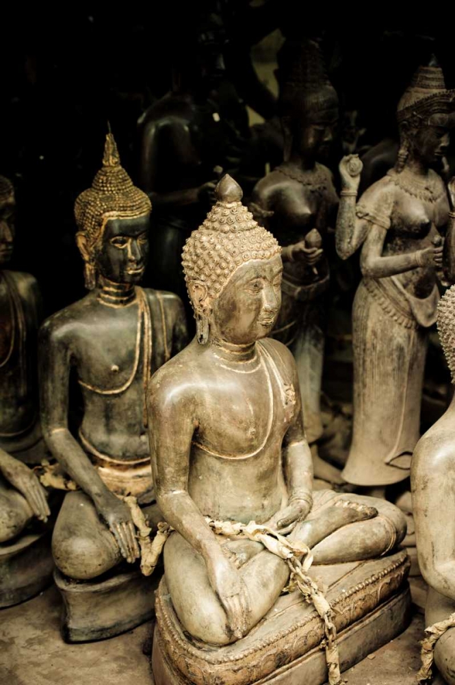 Buddha Statues I art print by Erin Berzel for $57.95 CAD