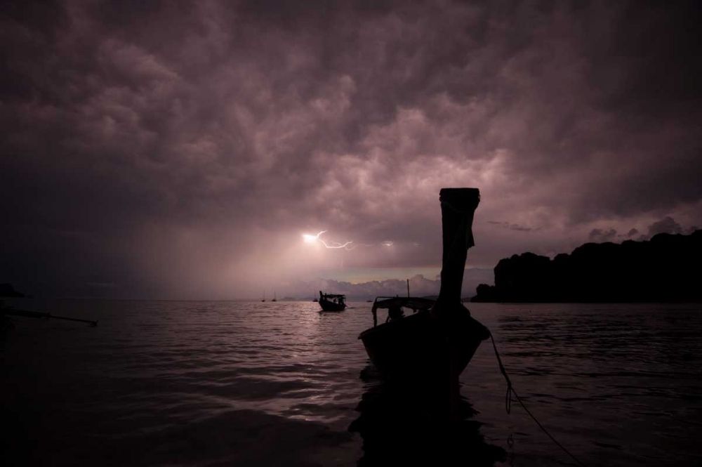Railay Beach Lightning I art print by Erin Berzel for $57.95 CAD