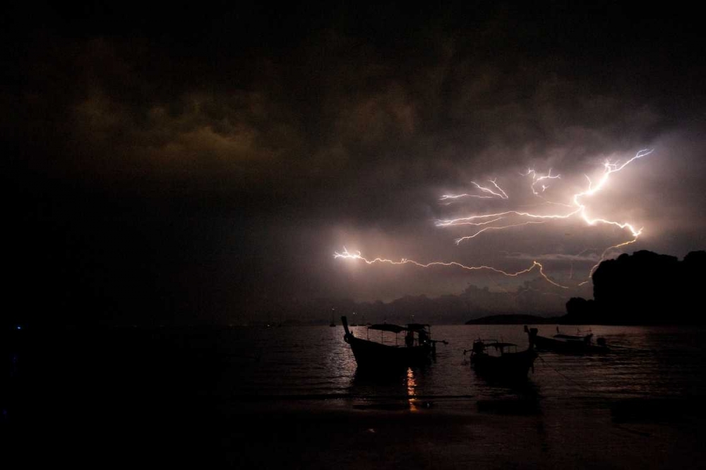 Railay Beach Lightning II art print by Erin Berzel for $57.95 CAD