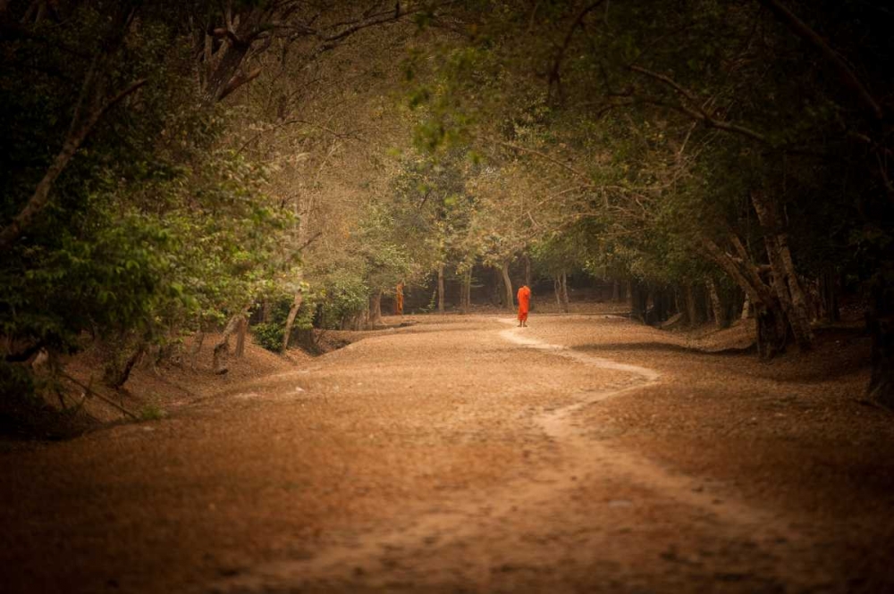Monk on Path art print by Erin Berzel for $57.95 CAD