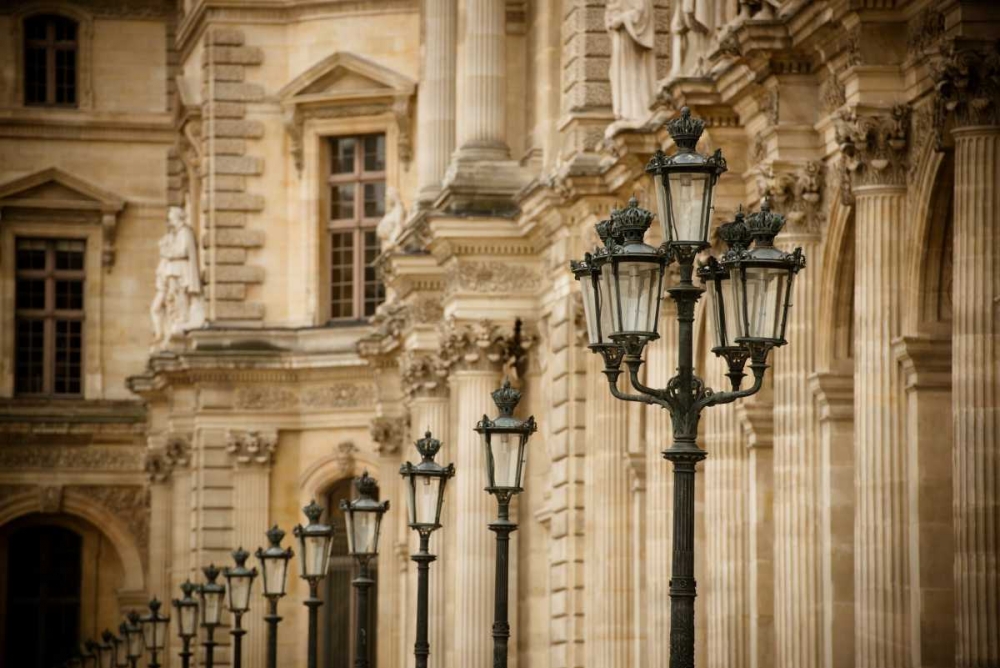 Louvre Lampposts I art print by Erin Berzel for $57.95 CAD