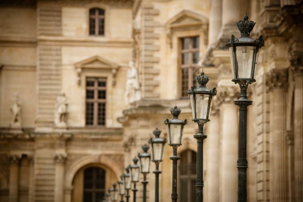 Louvre Lampposts II art print by Erin Berzel for $57.95 CAD
