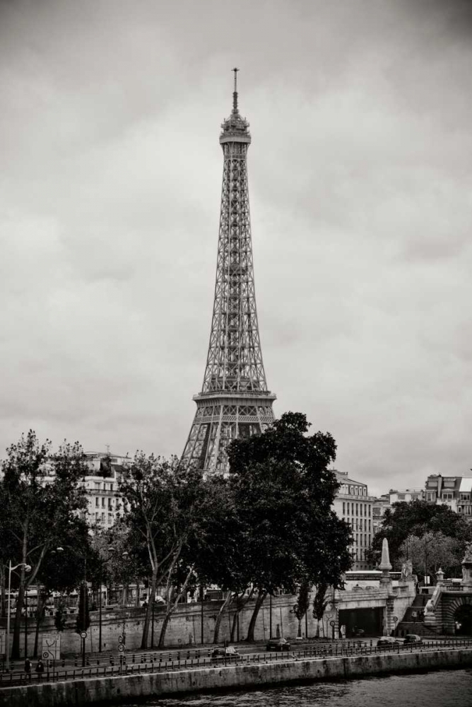 Eiffel Tower BW I art print by Erin Berzel for $57.95 CAD