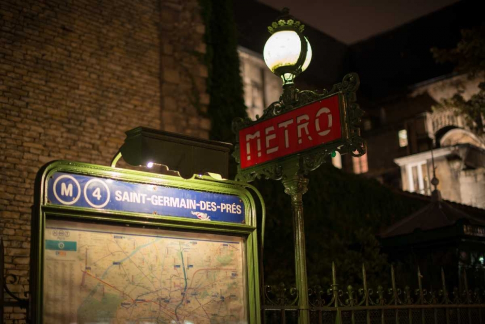 Paris Metro II art print by Erin Berzel for $57.95 CAD