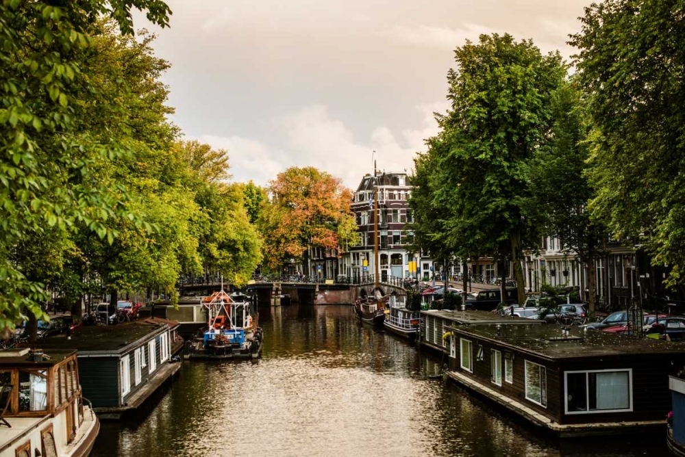 Amsterdam Singel Canal IV art print by Erin Berzel for $57.95 CAD