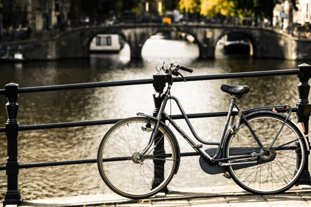 Amsterdam Gray Bicycle art print by Erin Berzel for $57.95 CAD