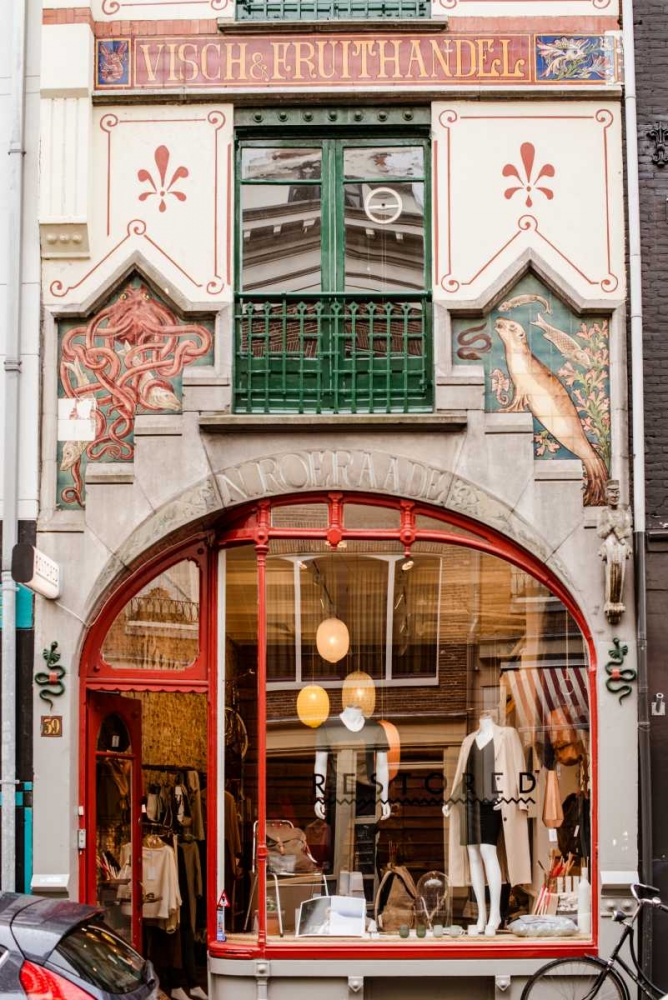 Colorful Amsterdam Facade art print by Erin Berzel for $57.95 CAD