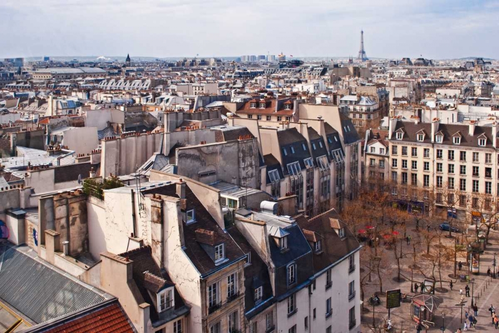 Paris Rooftops III art print by Rita Crane for $57.95 CAD