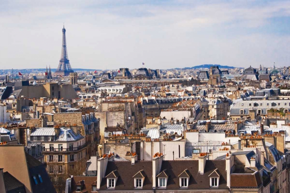 Paris Rooftops IV art print by Rita Crane for $57.95 CAD