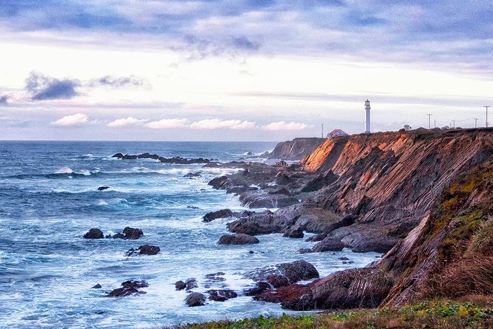 Lighthouse and Bluffs I art print by Rita Crane for $57.95 CAD