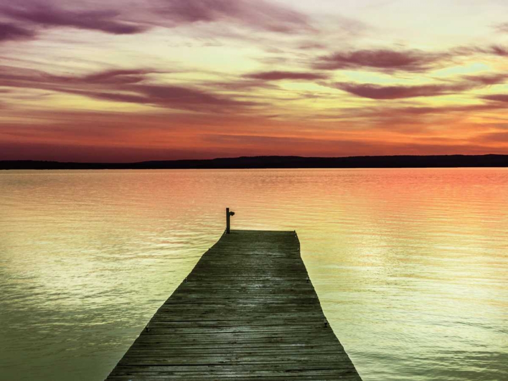 Pier and Sunset II art print by Jim Christensen for $57.95 CAD