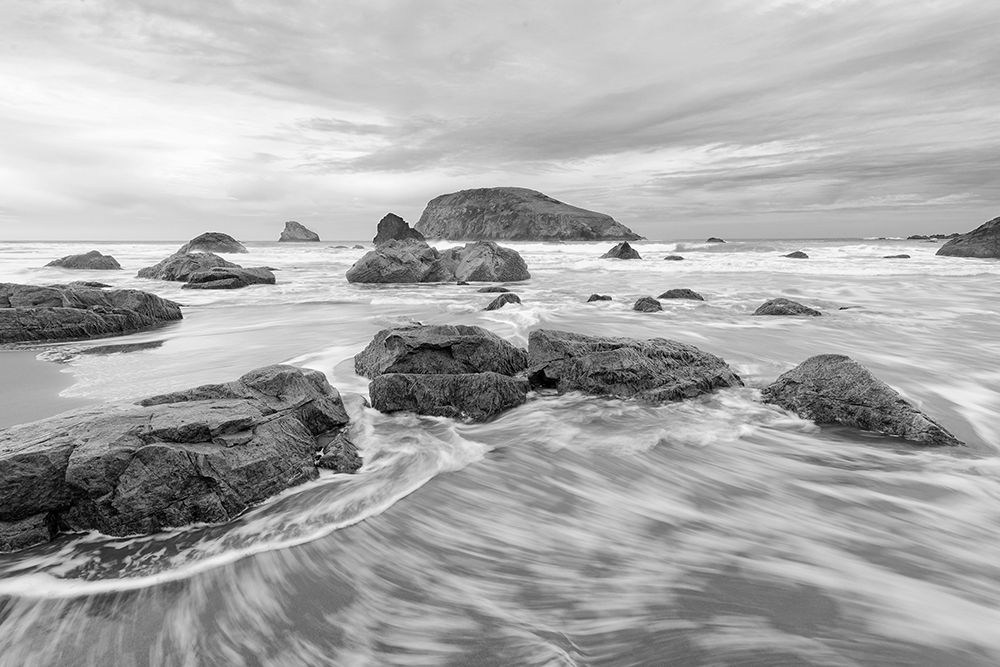 Harris Beach BW art print by Stan Hellmann for $57.95 CAD