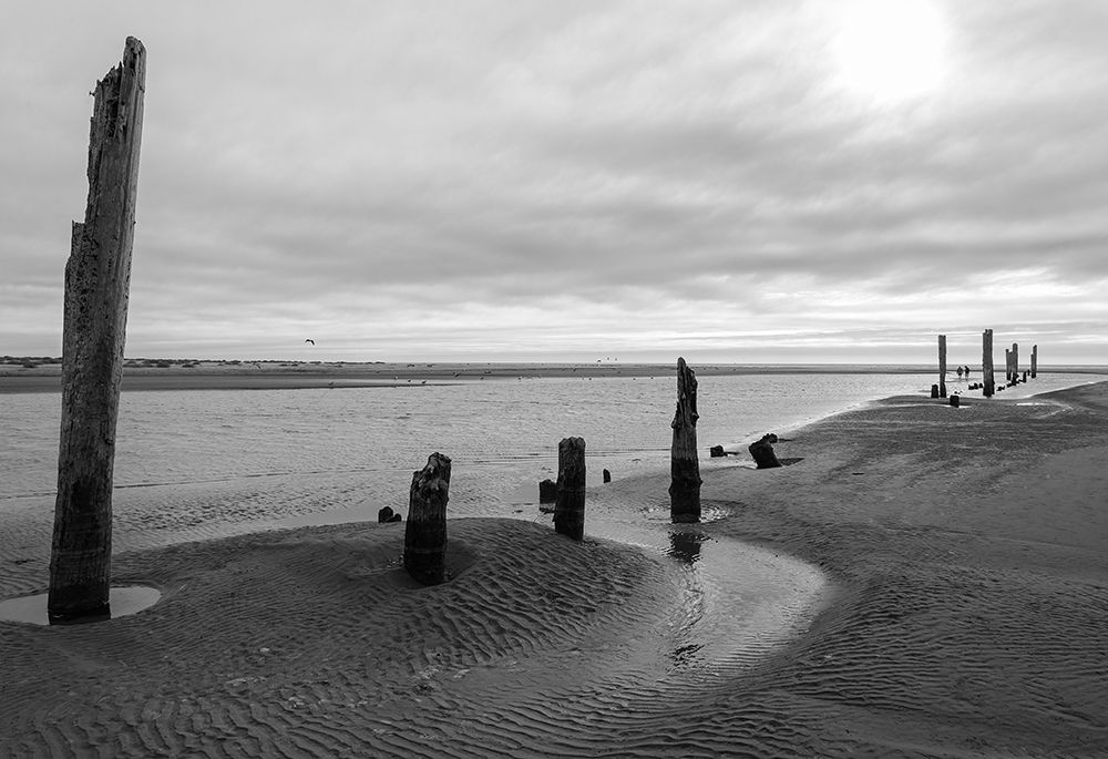 Pacific Beach BW art print by Stan Hellmann for $57.95 CAD