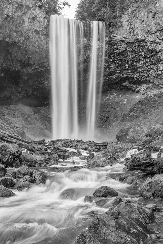 Tamanawas Falls II BW art print by Stan Hellmann for $57.95 CAD