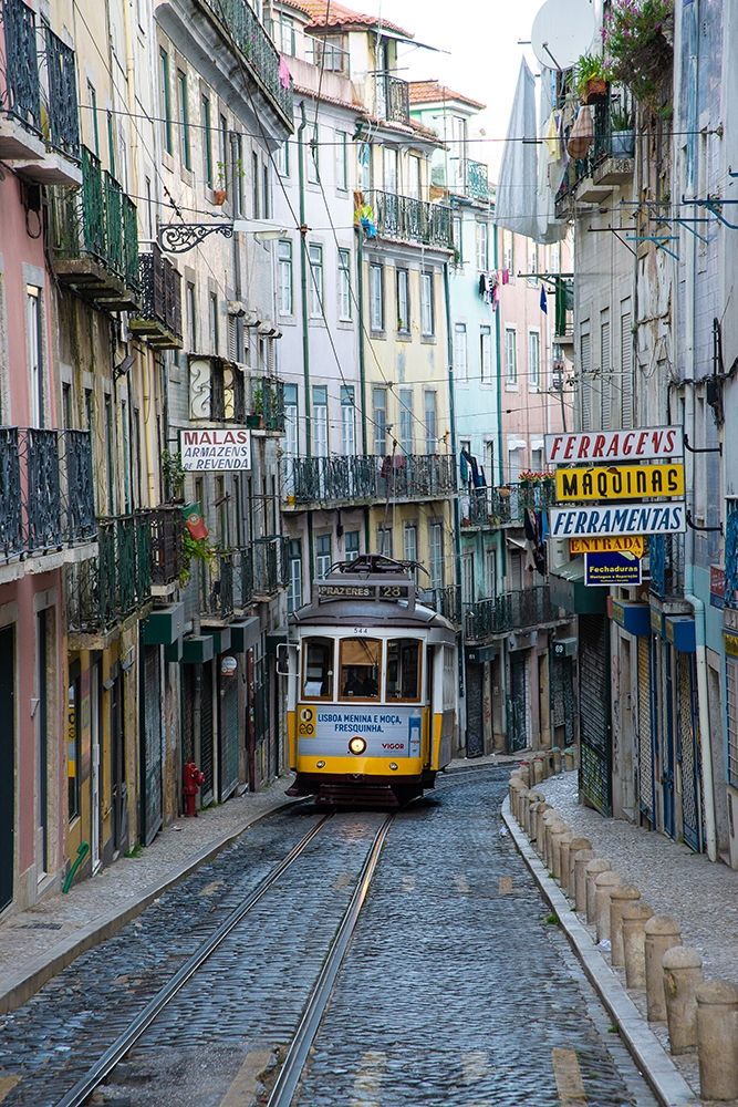Lisbon Tram 28 art print by Stan Hellmann for $57.95 CAD