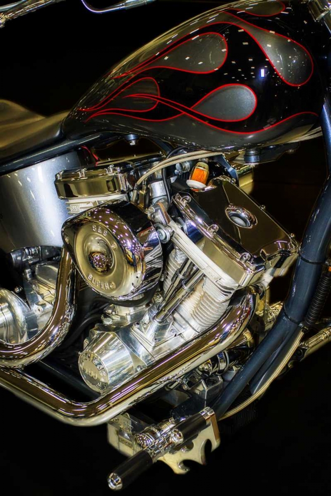 Flamed V Twin art print by Alan Hausenflock for $57.95 CAD