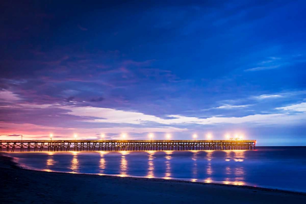 Surfside Pier Sunrise I art print by Alan Hausenflock for $57.95 CAD