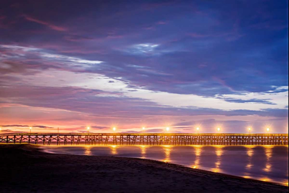 Surfside Pier Sunrise II art print by Alan Hausenflock for $57.95 CAD