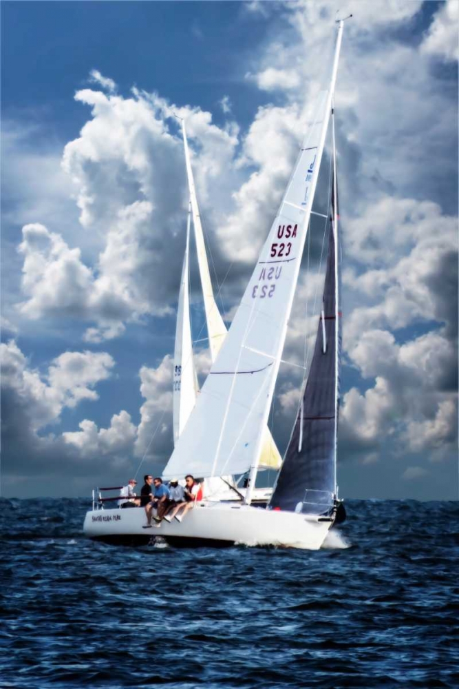 Crossing Sailboats art print by Alan Hausenflock for $57.95 CAD