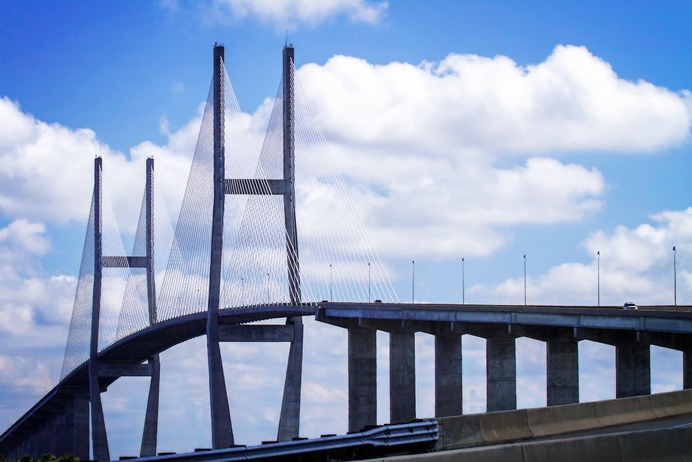 Sidney Lanier Bridge II art print by Alan Hausenflock for $57.95 CAD