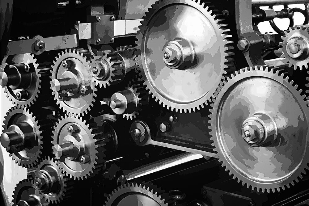 Gears Upon Gears art print by Alan Hausenflock for $57.95 CAD