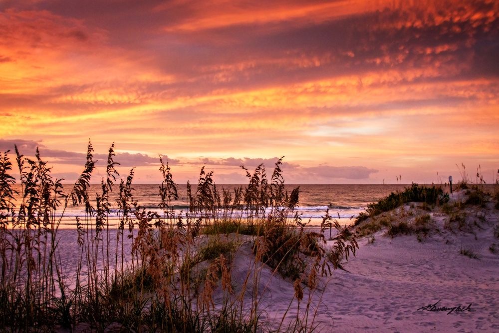 Fiery Beach Sunrise art print by Alan Hausenflock for $57.95 CAD