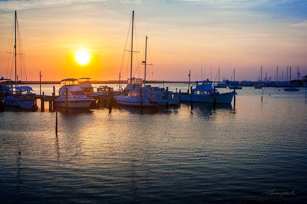 Sunset on the Boats art print by Alan Hausenflock for $57.95 CAD