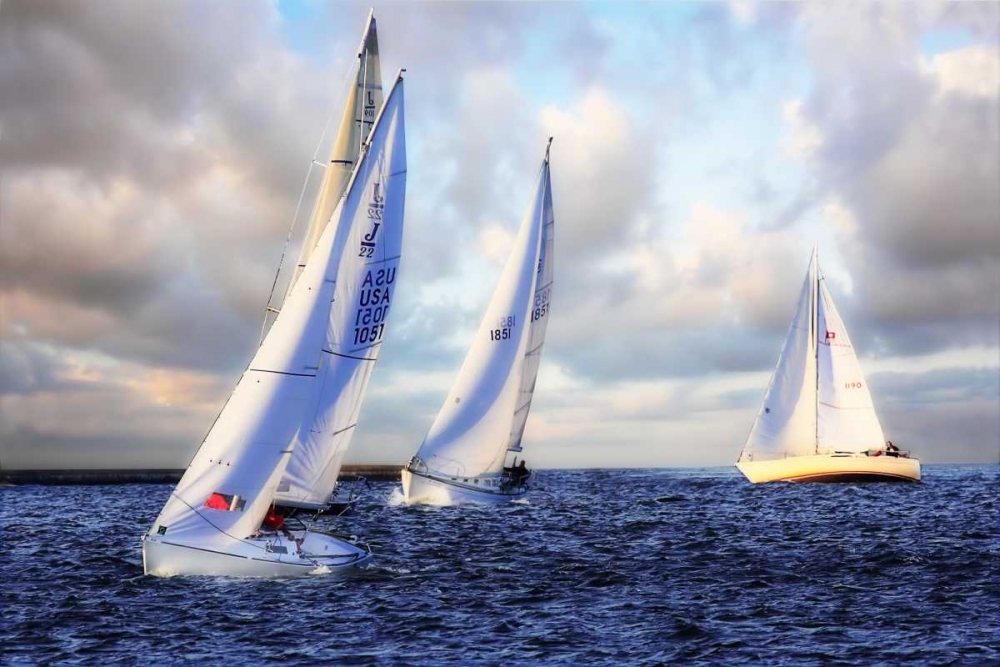 Sailing at Sunset I art print by Alan Hausenflock for $57.95 CAD
