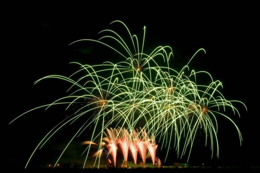 Fireworks at Havasu I art print by George Johnson for $57.95 CAD