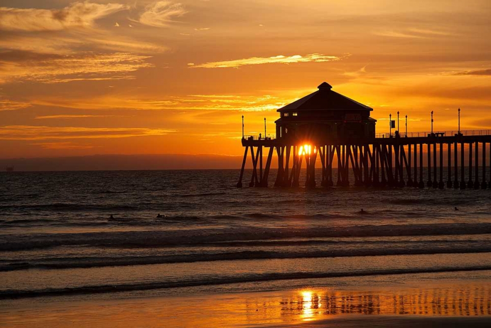 Sunset Under the Pier art print by George Johnson for $57.95 CAD