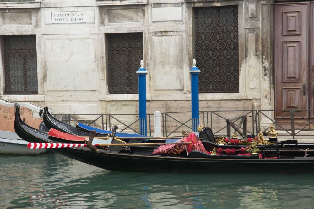 Venice Gondolas I art print by George Johnson for $57.95 CAD