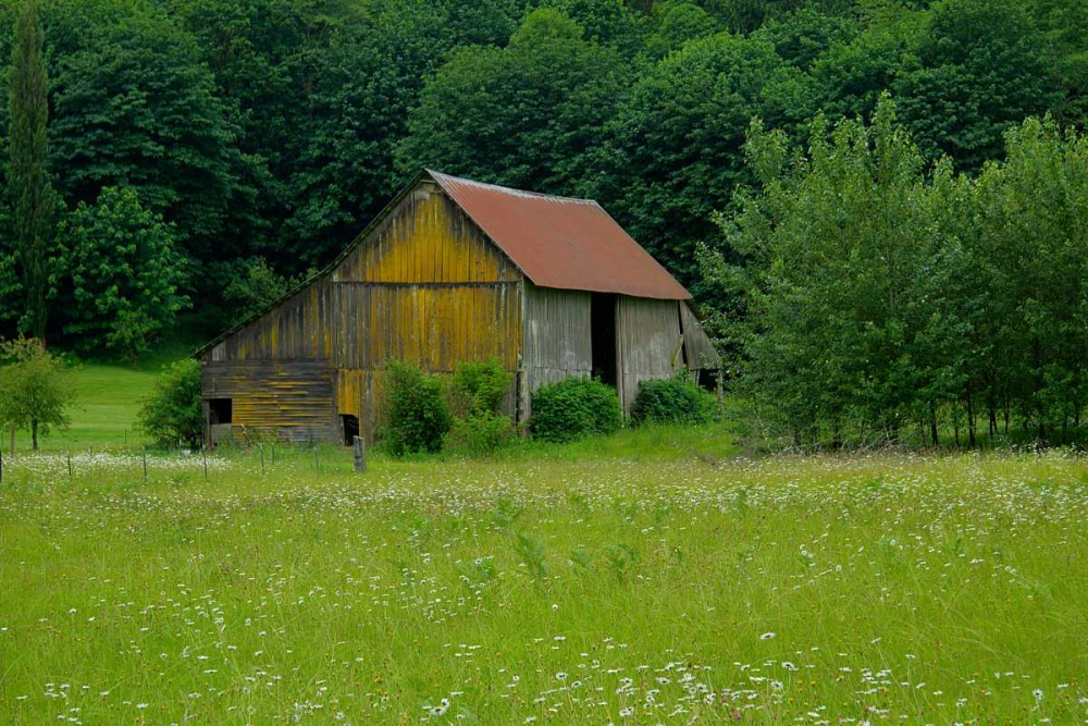 North Cascades Barn art print by George Johnson for $57.95 CAD