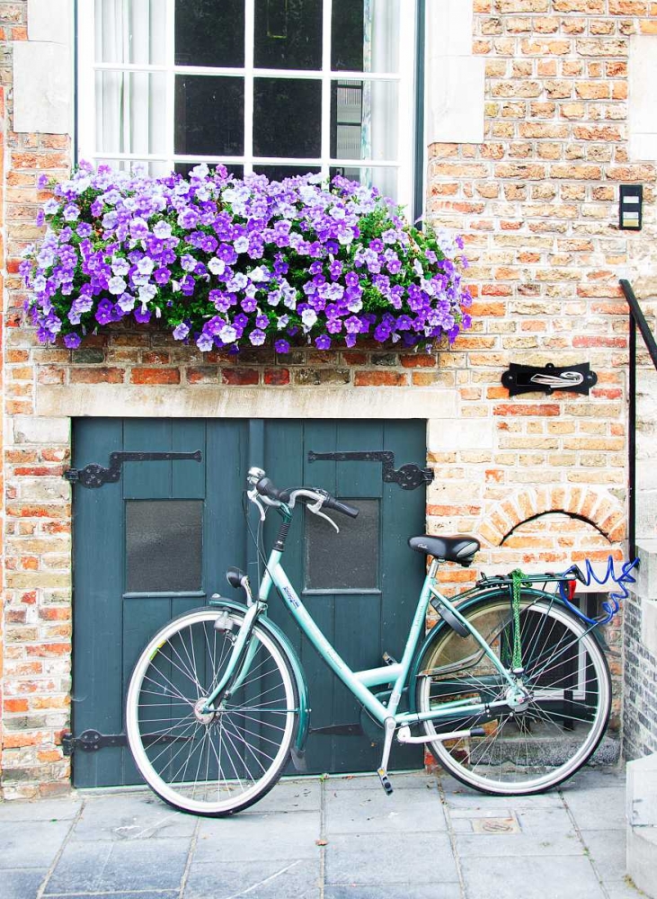 Brugge Door and Bicycle art print by George Johnson for $57.95 CAD