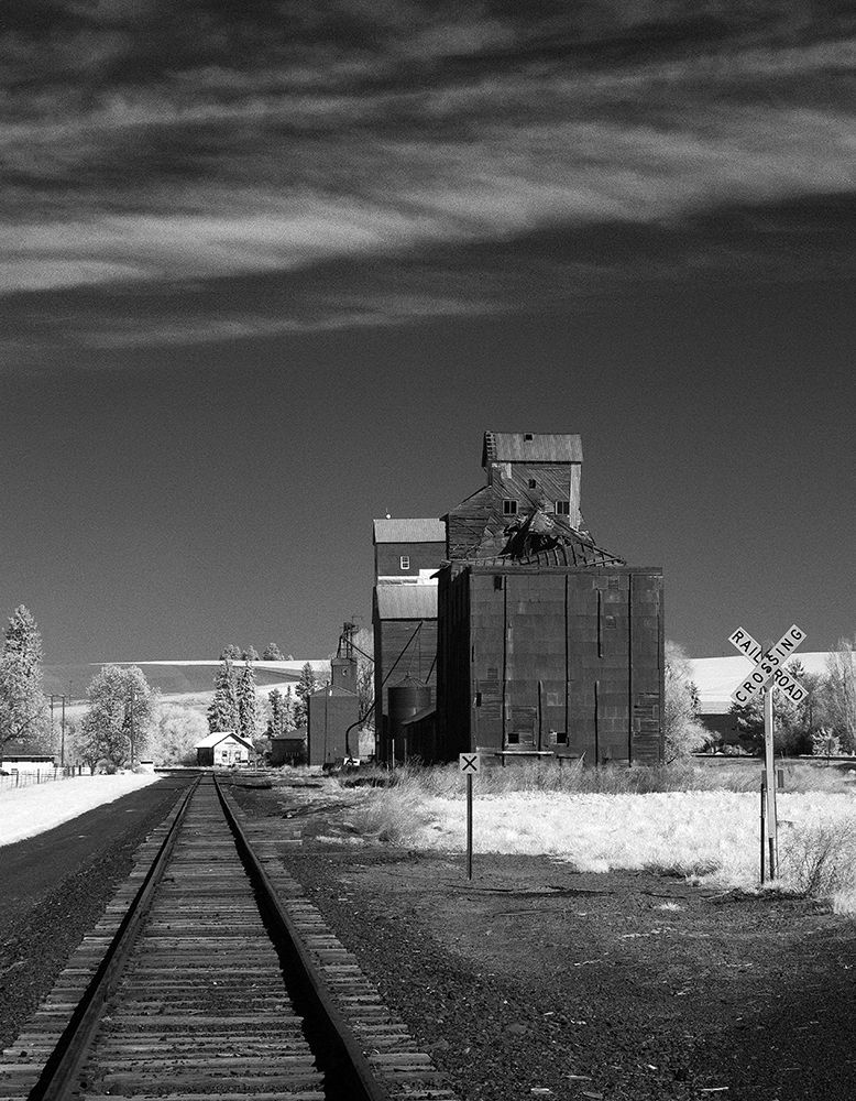 Railroad Grain Storage art print by George Johnson for $57.95 CAD