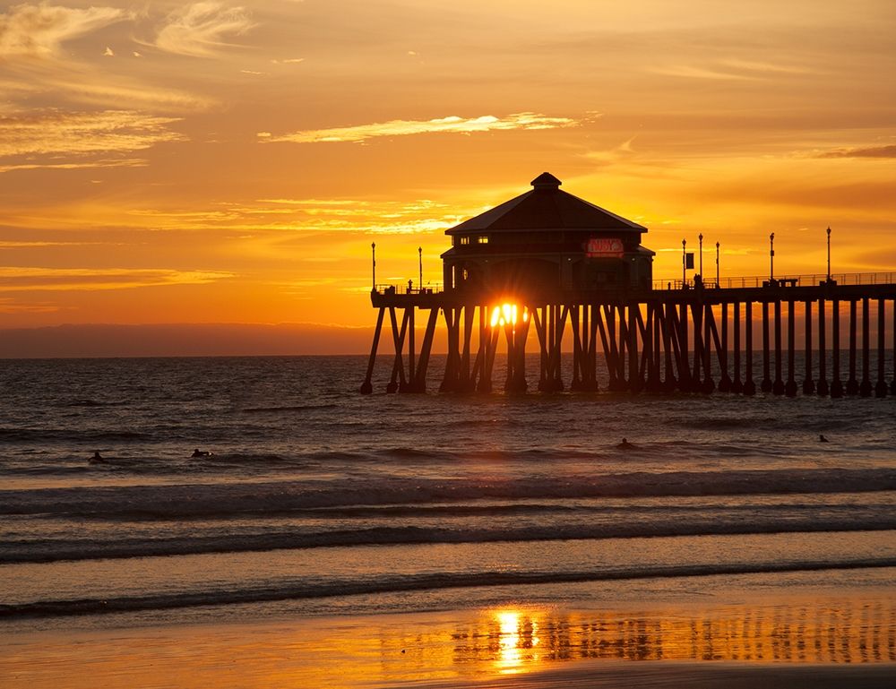 Huntington Beach Pier art print by George Johnson for $57.95 CAD
