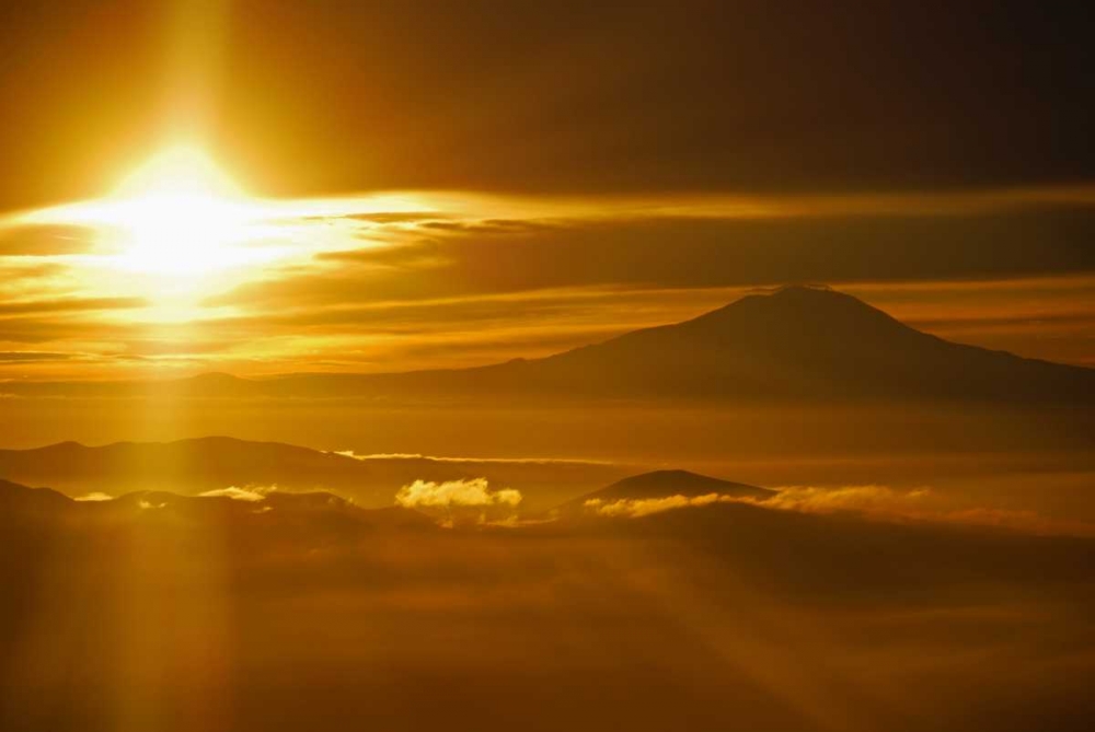 Rainier Sunset I art print by Brian Kidd for $57.95 CAD