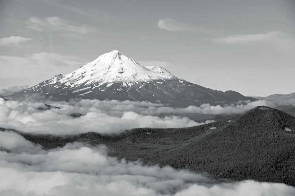 BW Mt. Shasta art print by Brian Kidd for $57.95 CAD