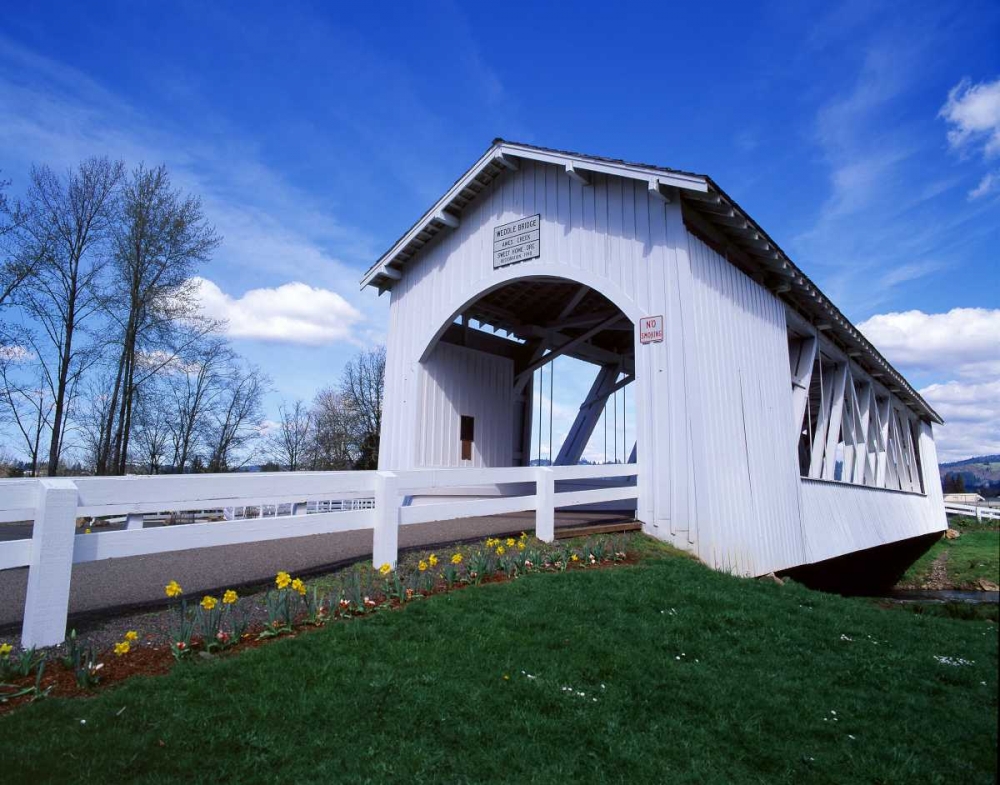 Weddle Covered Bridge art print by Ike Leahy for $57.95 CAD