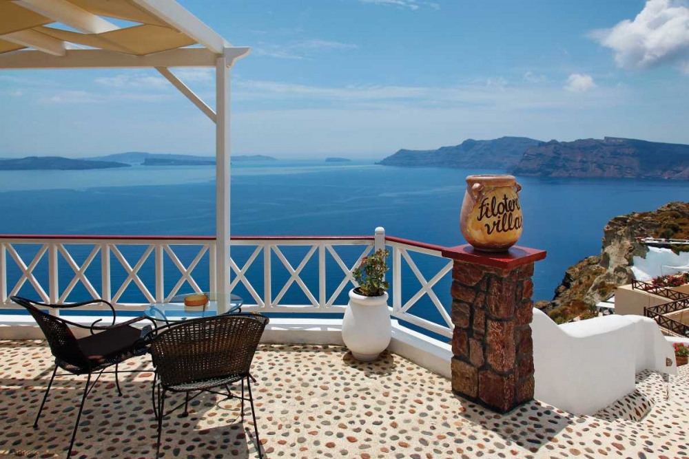 Filotera Villa Deck View art print by Larry Malvin for $57.95 CAD