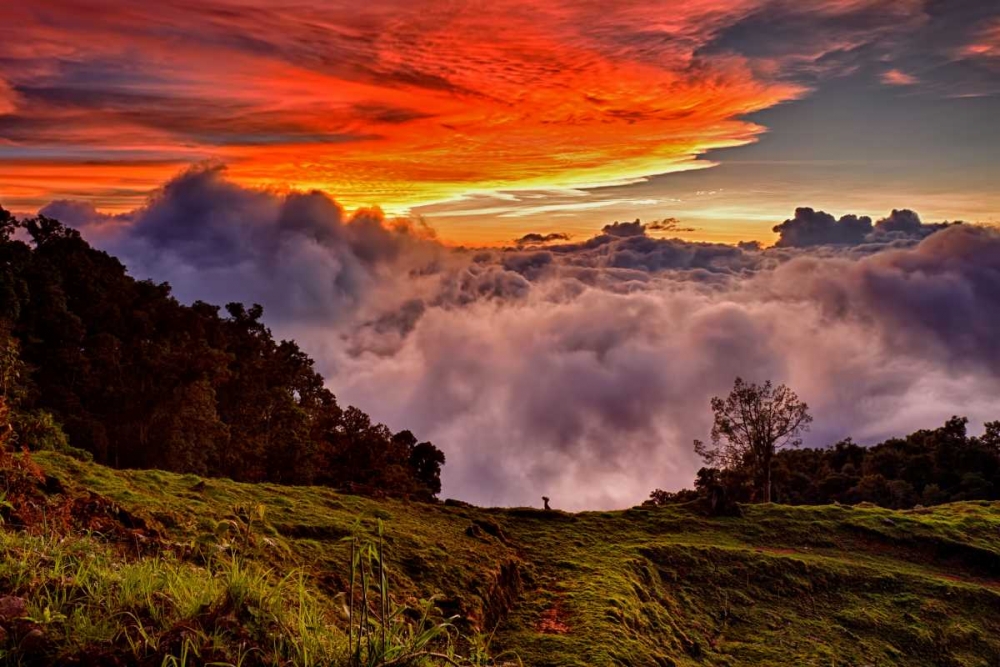 Mountain Cloud Sunset art print by Larry Malvin for $57.95 CAD