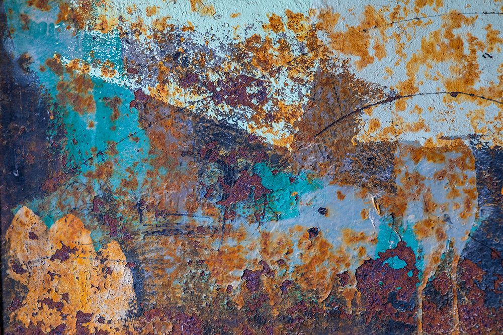 Rusted Metal Door I art print by Kathy Mahan for $57.95 CAD