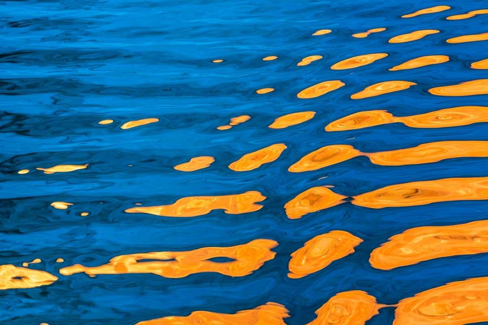 Gold and Blue II art print by Kathy Mahan for $57.95 CAD